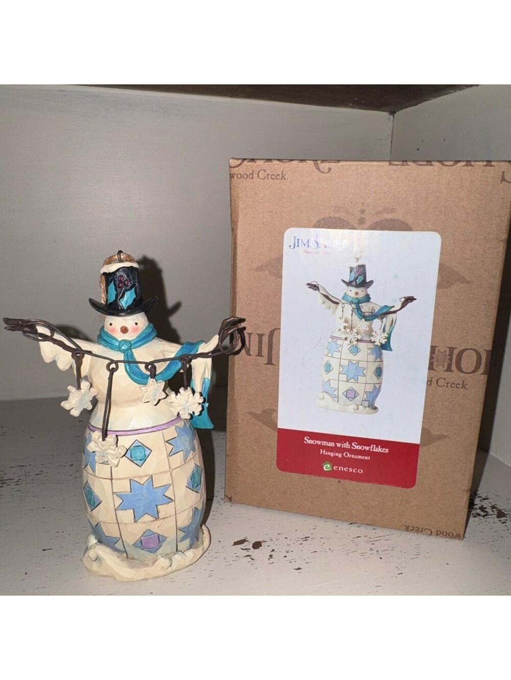 Jim Shore - Snowman with Snowflake Ornament #4059767